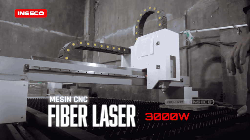 Mesin CNC fiber laser cutting 3000W INSECO bergaransi untuk usaha potong plat di Sidrap
